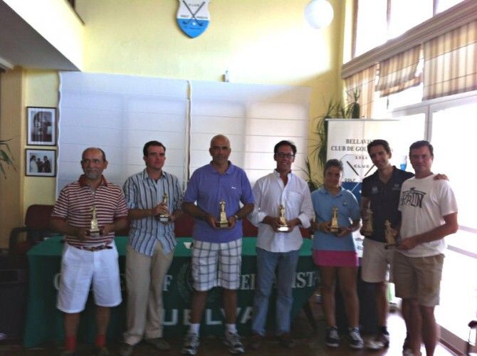 José Enrique Fernández y Mar Gutiérrez, ganadores del Colombino de Golf