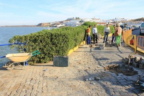 Obras de acondicionamiento del vial anexo al Puerto de Ayamonte