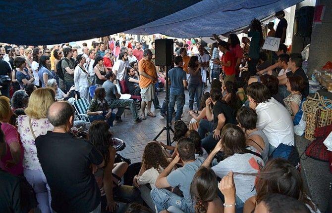 Jornada 'de indignación' por el desalojo de la acampada de Barcelona