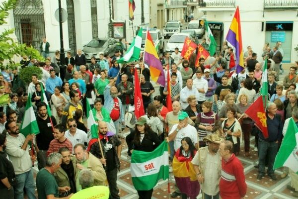 Libertad con cargos para los siete miembros del SAT detenidos tras intentar ocupar un banco