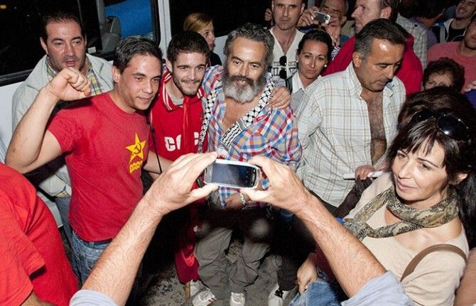 Emocionante y 'vigilada' clausura de la marcha obrera del SAT en Huelva