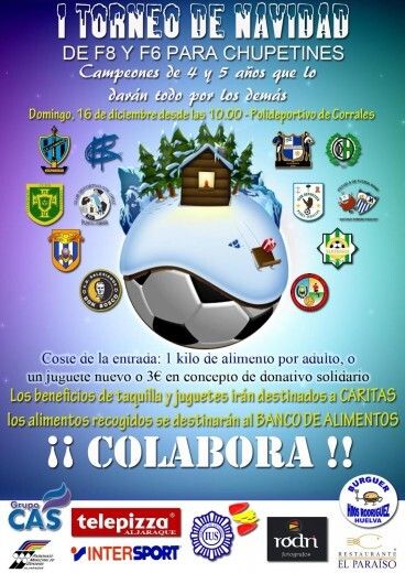 Torneo de Navidad solidario para la categoría Chupetín en Aljaraque
