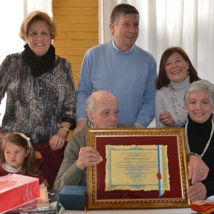 El palermo Antonio Paquete celebra sus 100 años