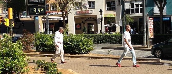 La termómetros de la capital marcan su máximo anual