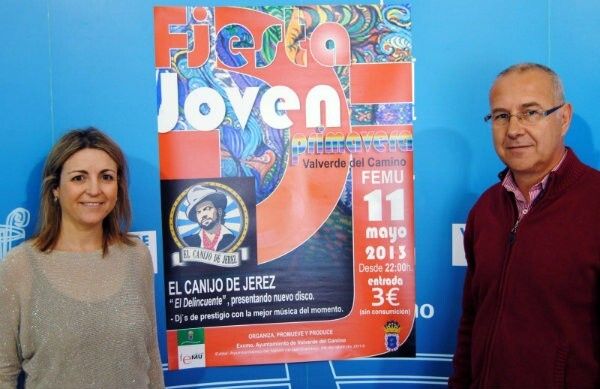 El Canijo de Jerez pone la música a la Fiesta Joven Primavera de Valverde