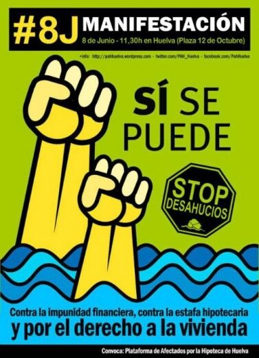 La PAH llama a la movilización contra la impunidad financiera, la estafa hipotecaria y por el derecho a la vivienda