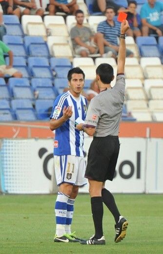 El Recre, el equipo más tarjeteado de Segunda