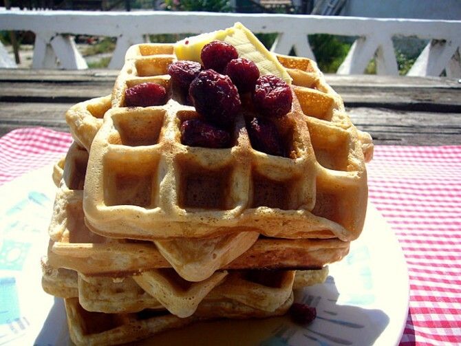 ¡Waffles americanos!