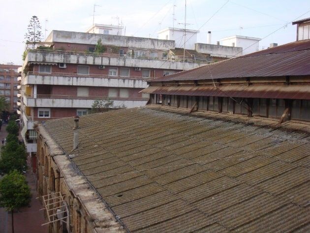 El Ayuntamiento poda la arboleda que rodea el edificio del antiguo cuartel de San Fe