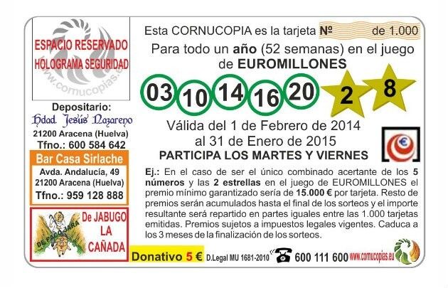 Una hermandad de Aracena se encomienda al Euromillones para financiarse