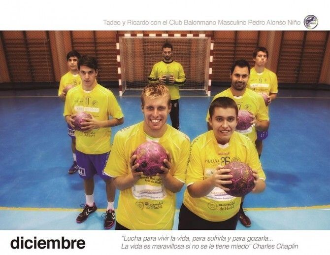 Aones reúne a los mejores deportistas de Huelva para su calendario solidario