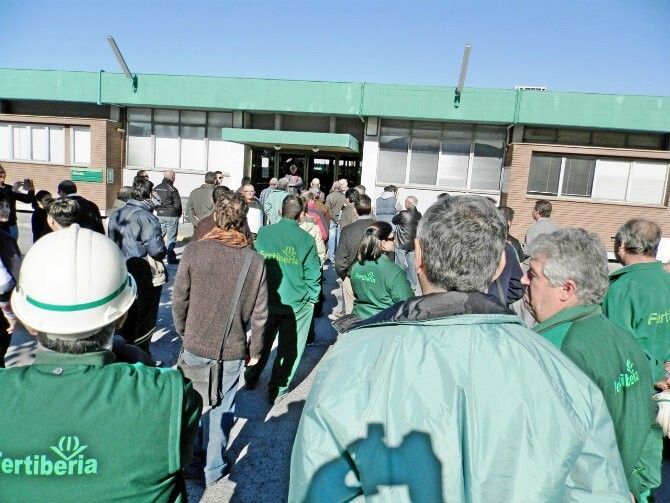 El ERE de Fertiberia afectará finalmente a 38 trabajadores