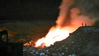 La Junta decreta el cierre cautelar del vertedero de Nerva tras el incendio