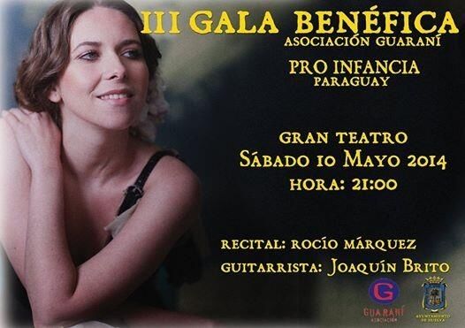 Rocío Márquez canta a beneficio de la infancia de Paraguay