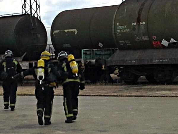 El simulacro de un accidente de mercancías peligrosas intenta mejorar la cooperación entre los operativos de emergencia
