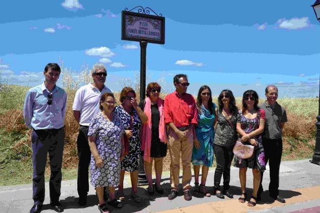 El catedrático Andrés Ortega Romero recibe el homenaje de Escacena del Campo