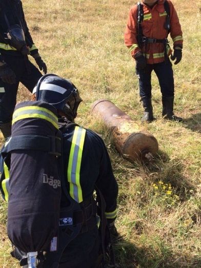 Hallan una segunda bombona de cloro gas abandonada en Aracena