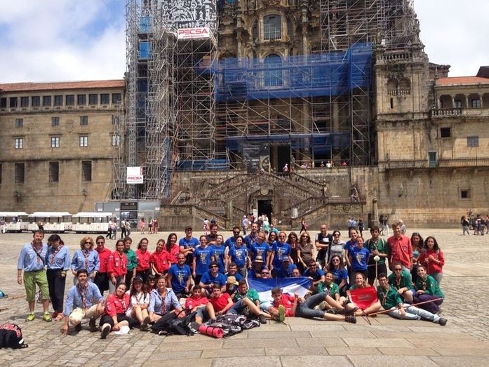 Santiago de Compostela recibió a 55 peregrinos sanjuaneros