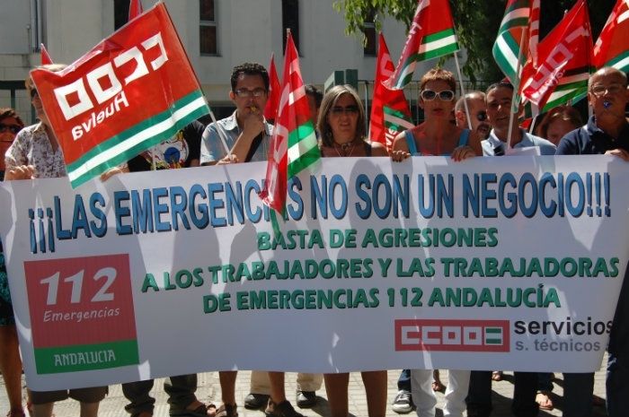 CCOO exige a la Junta el mantenimiento de las condiciones de trabajo de Servicio de Emergencias 112