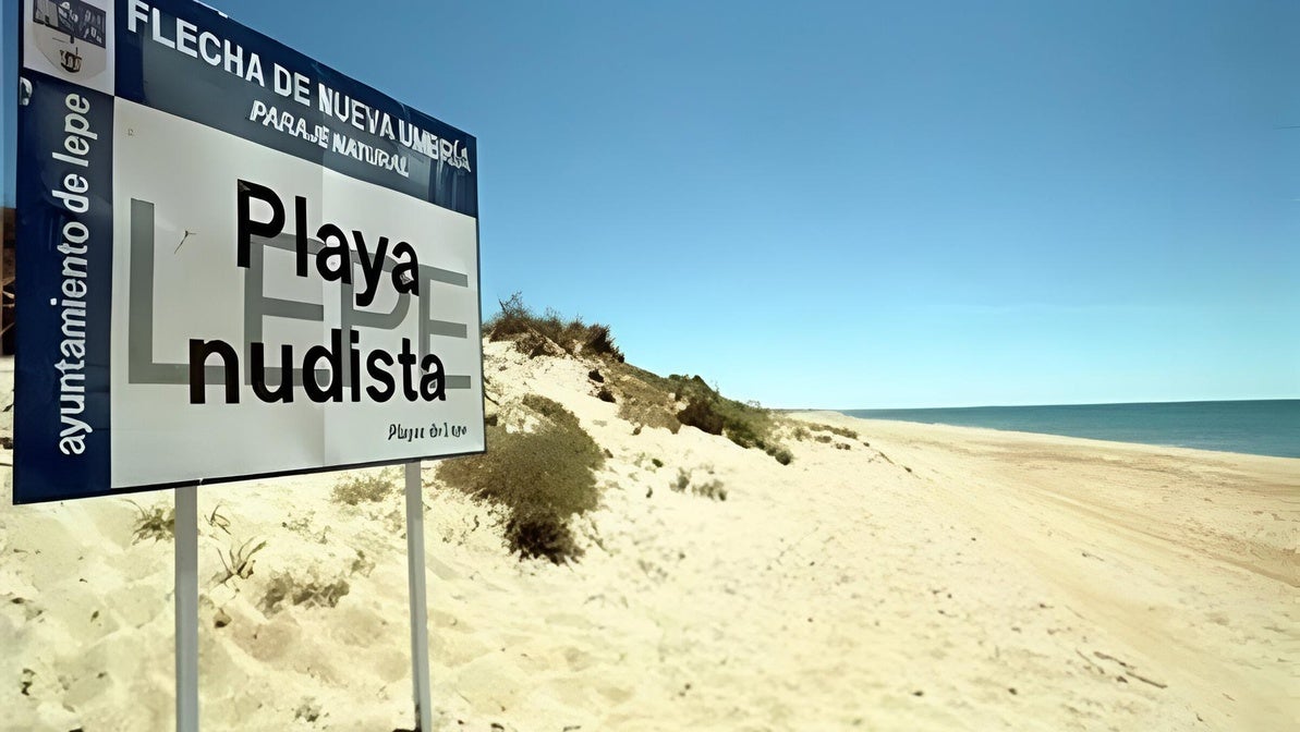 Playa nudista de Nueva Umbría