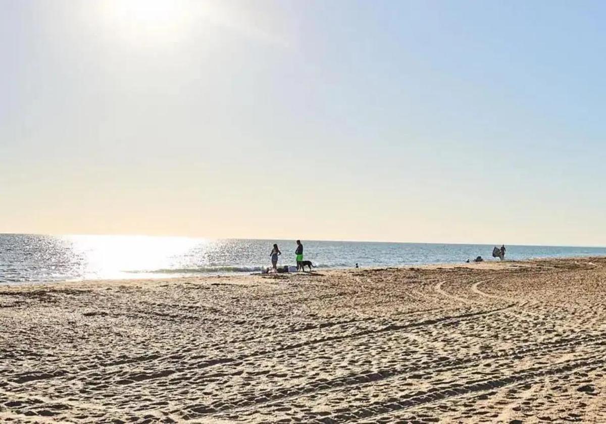 Playa del Espigón, en Huelva