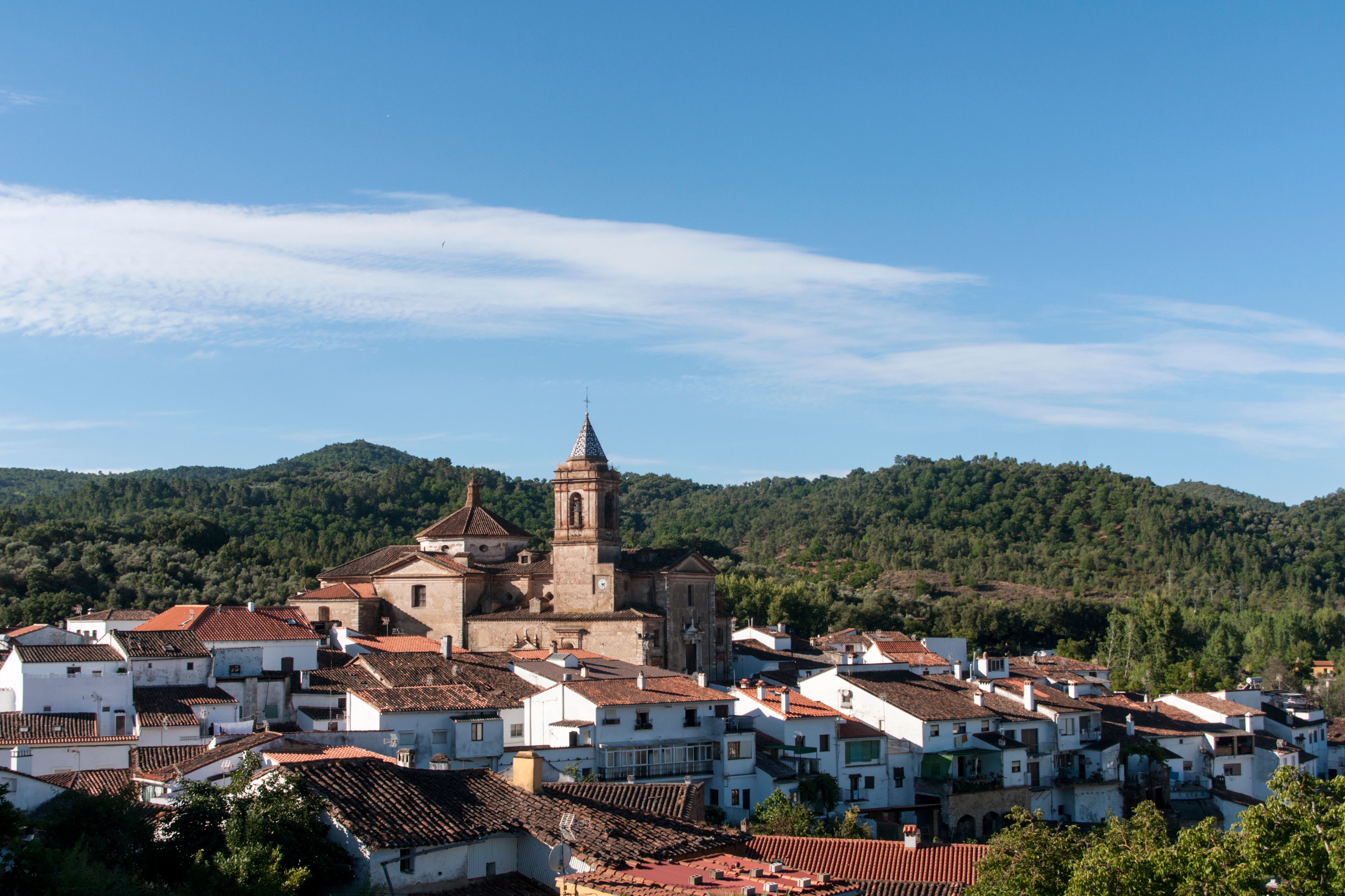 Pueblo de Galaroza, en la sierra de Huelva