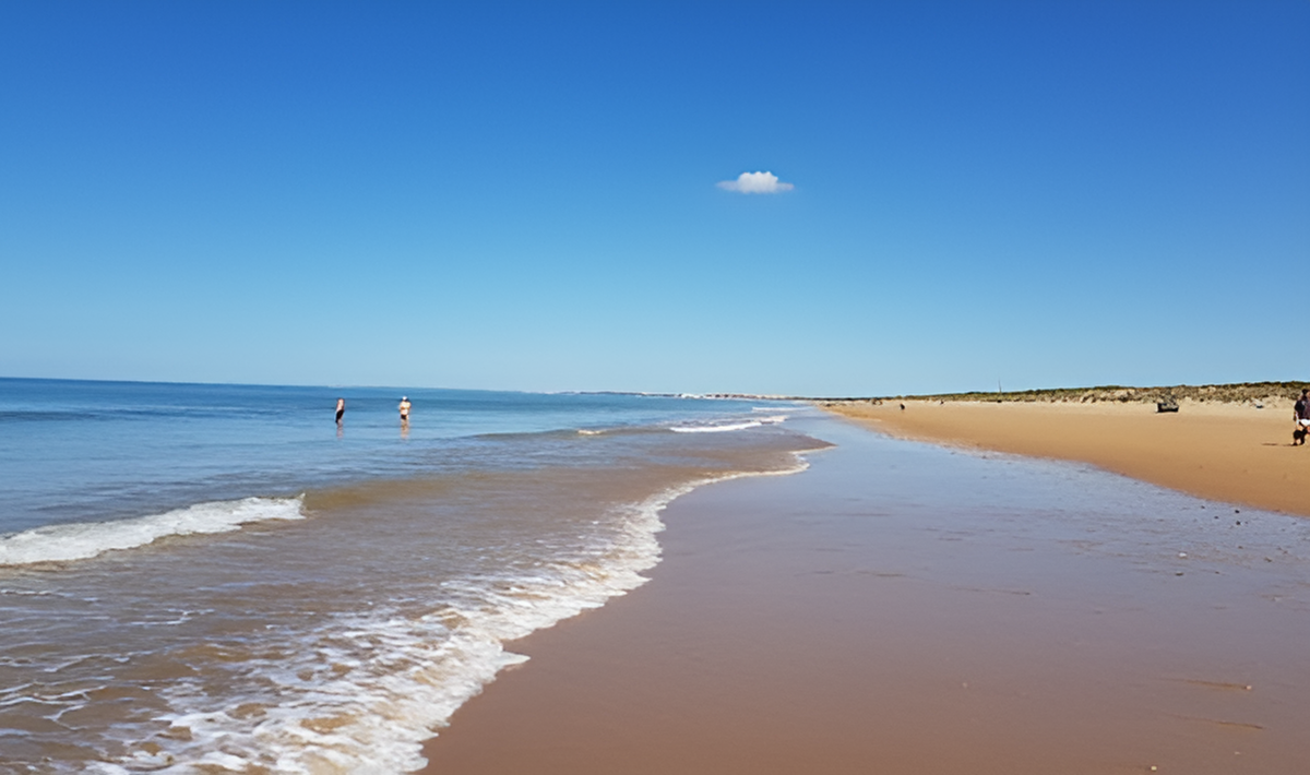Estampas como esta son las que ofrece la playa puntaumbrieña de El Calé
