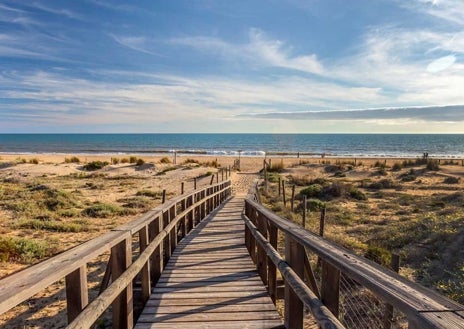 Imagen secundaria 1 - La playa secreta de Huelva que se encuentra dentro de un paraíso natural: está rodeada de pinos y tiene aguas cristalinas