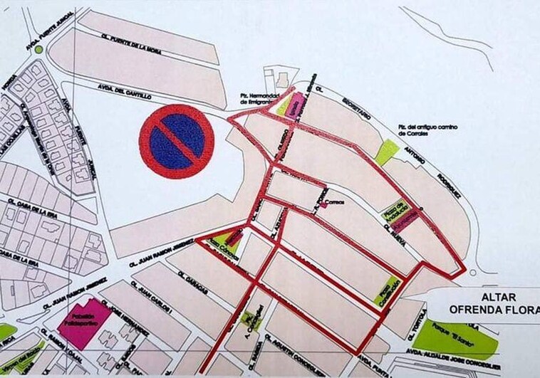 Los lugares donde no se podrá estacionar en Ayamonte