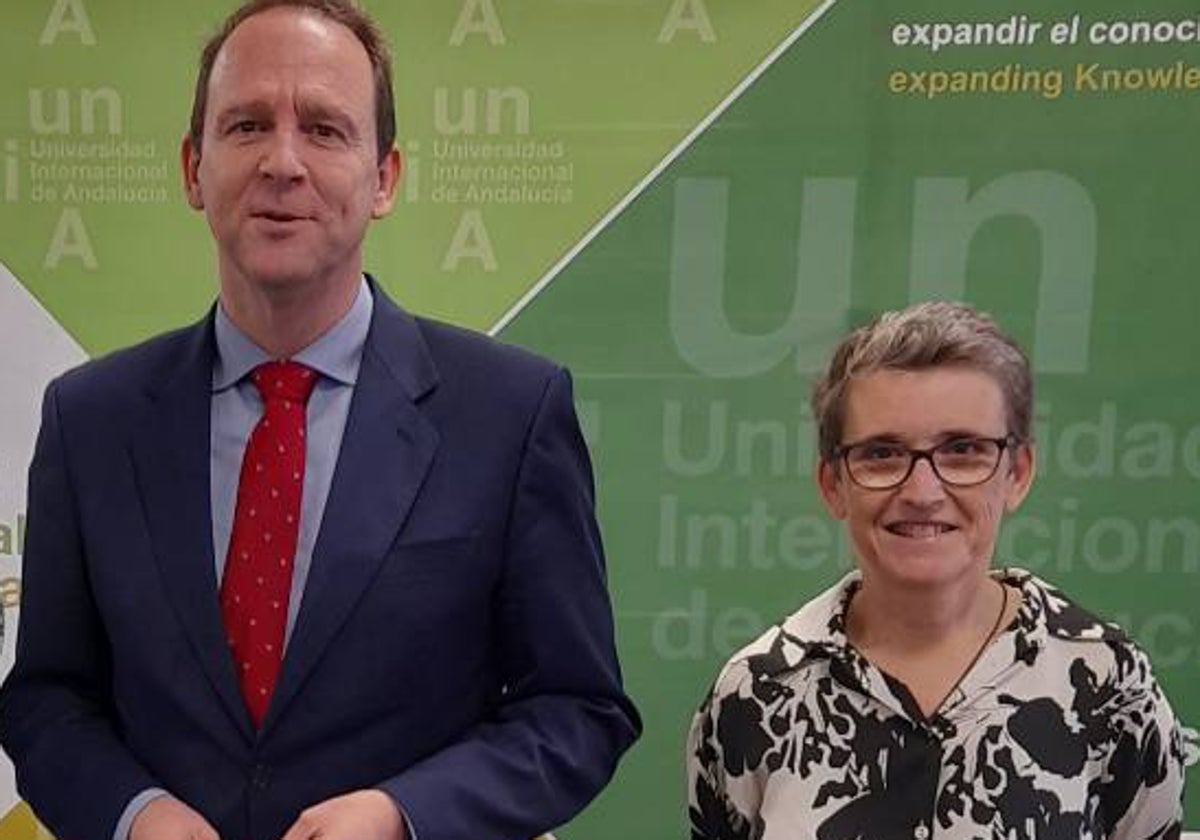 El rector de la UNIA y la directora de la sede rabideña