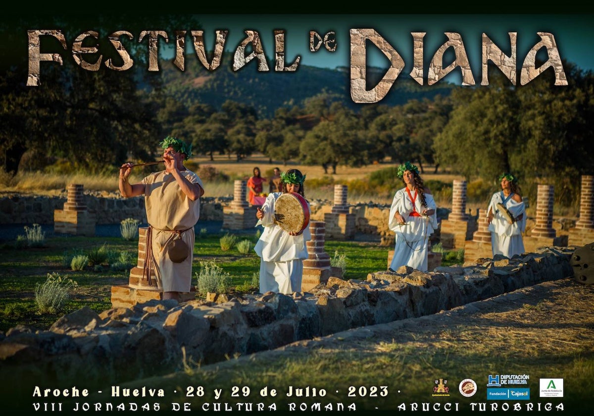 El cartel del Festival de Diana en Aroche