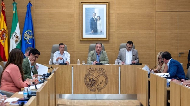Instante del pleno celebrado este martes