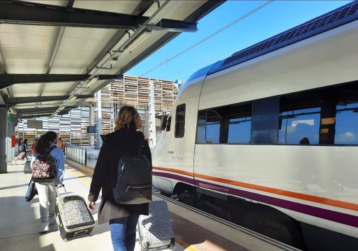 La estación de trenes de Huelva