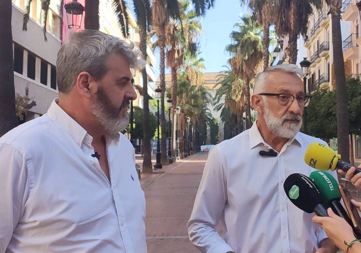 Los socialistas Miguel Ángel Espina y Juan Antonio García