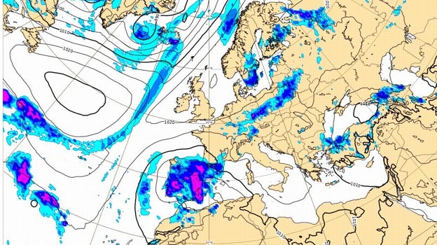 Previsión del tiempo en Europa para el próximo domingo