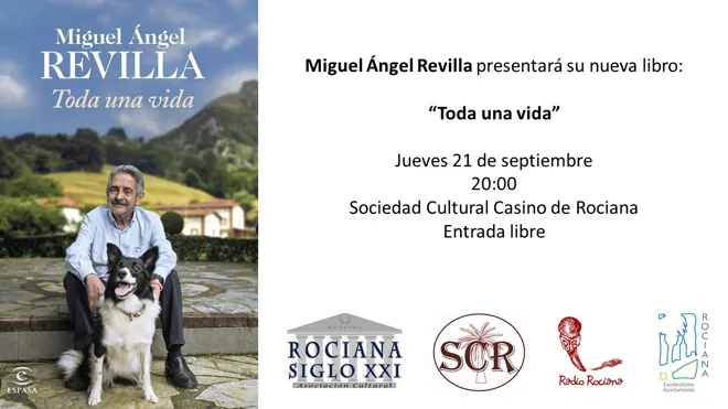 Miguel Ángel Revilla regresa a Rociana del Condado para presentar su nuevo libro