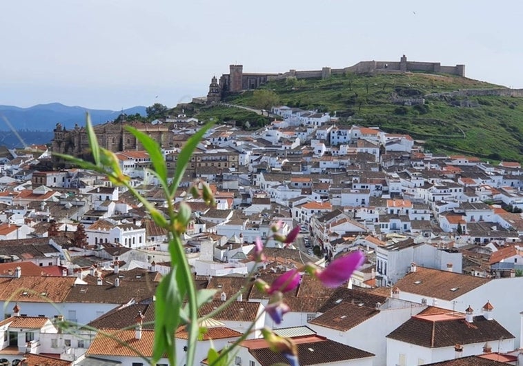 Vista aérea de Aracena, en la Sierra de Huelva
