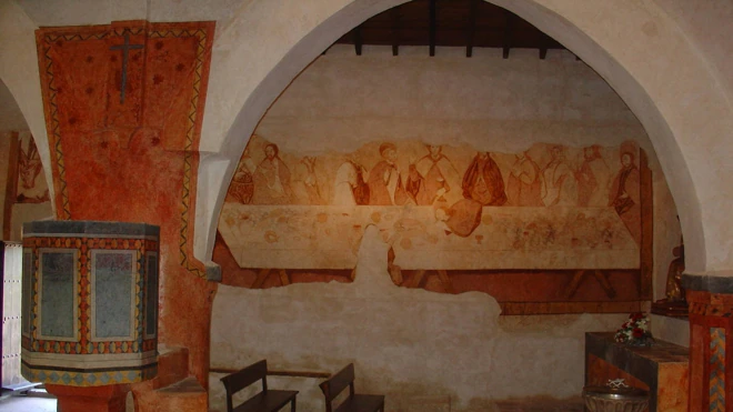 Frescos en la ermita de San Mamés