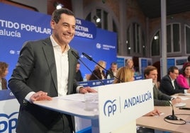 Juanma Moreno ve el límite del año 2050 para el AVE a Huelva «demasiado tiempo para las aspiraciones legítimas de los onubenses»