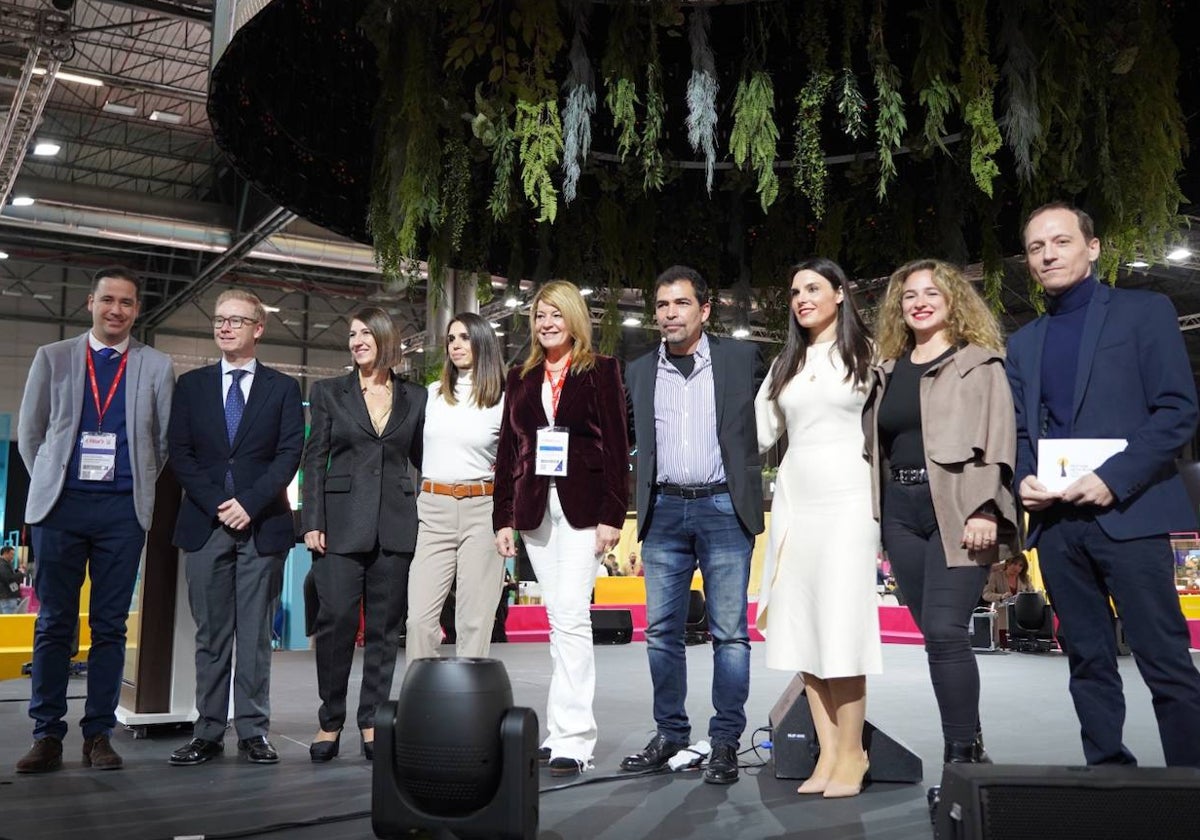 La presentación del Festival de Cine de Huelva en el Escenario Central del Pabellón de Andalucía en Fitur