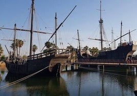 El Muelle de las Carabelas tardará aún otros tres meses en reabrir al público