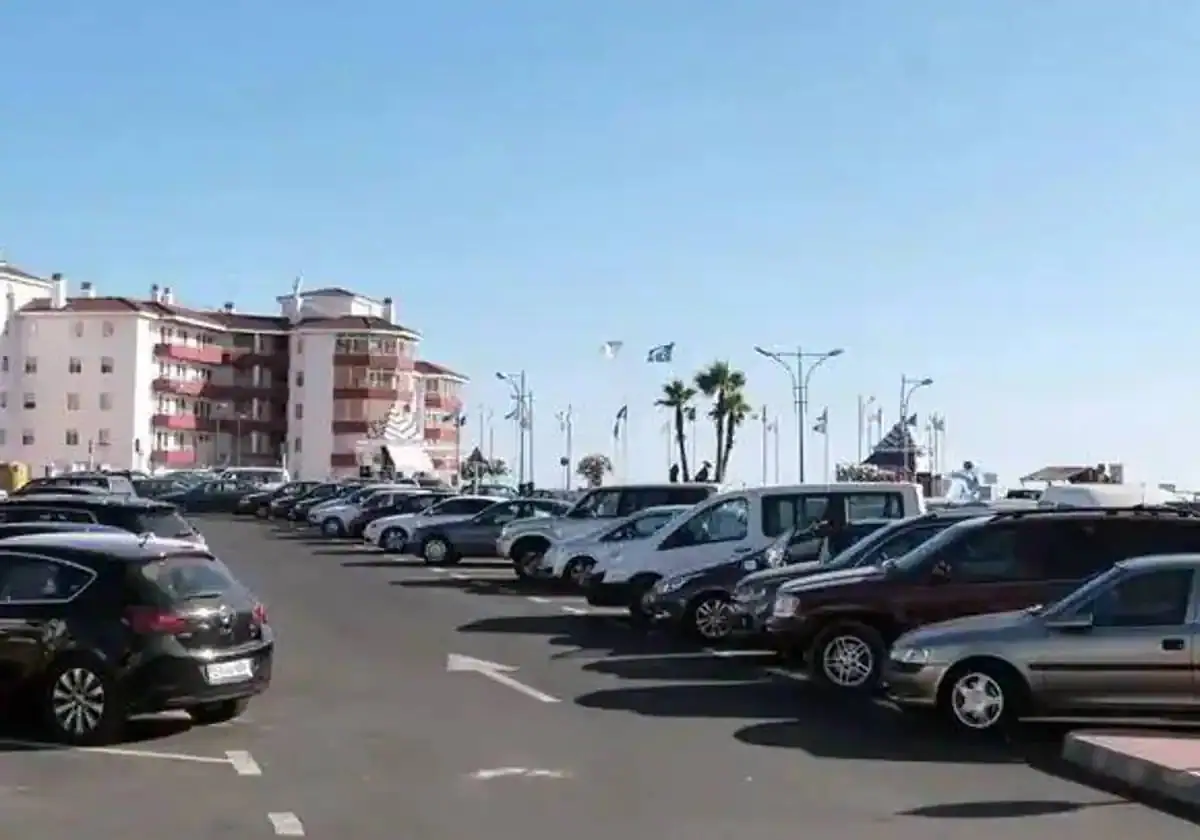 Zona de aparcamiento en Matalascañas