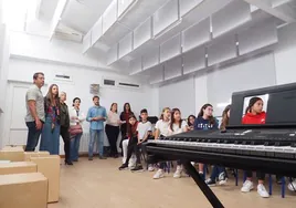 El colegio San Jorge de Palos de la Frontera estrena aula de música