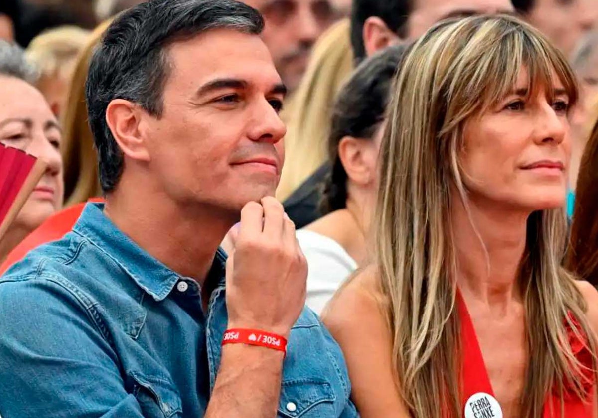 Pedro Sánchez junto a su mujer, Begoña Gómez