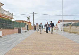 La calle Bajamar de Punta Umbría, peatonalizada