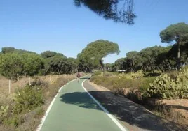 Cierra temporalmente el carril bici entre Huelva y Punta Umbría