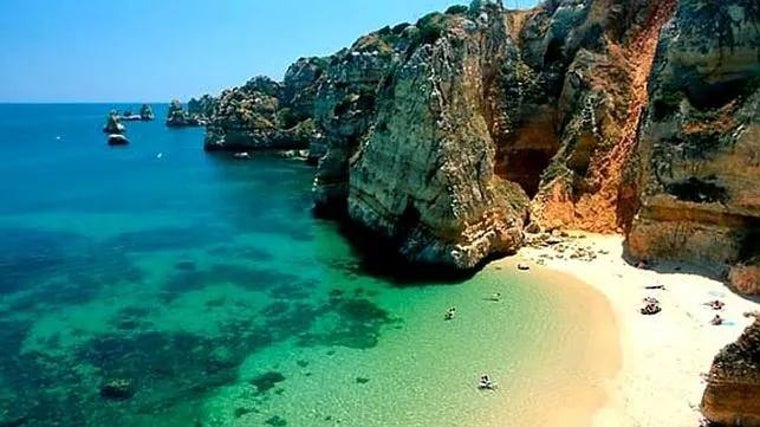 Playa Ponta da Piedade, en el Algarve de Portugal