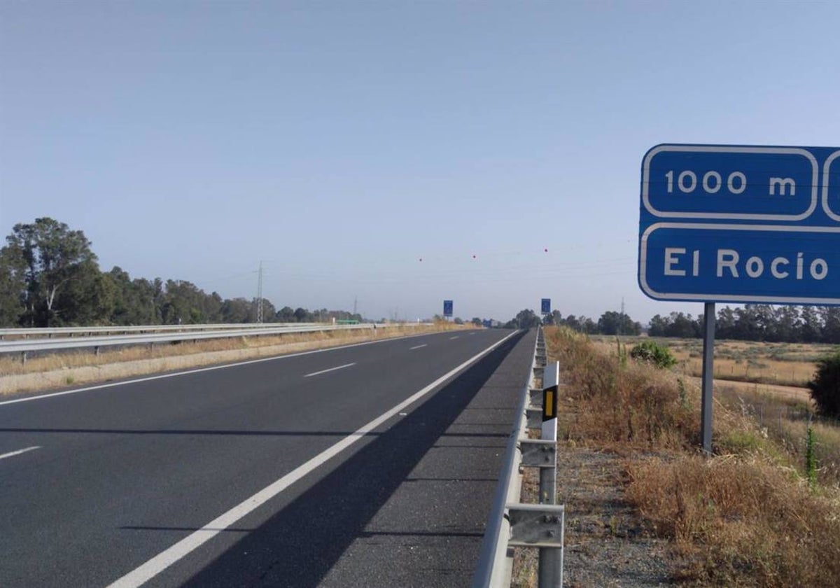 Carretera de Almonte a El Rocío