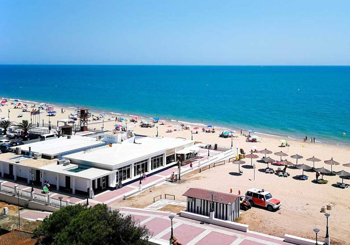 Vista de la playa de Isla Cristina