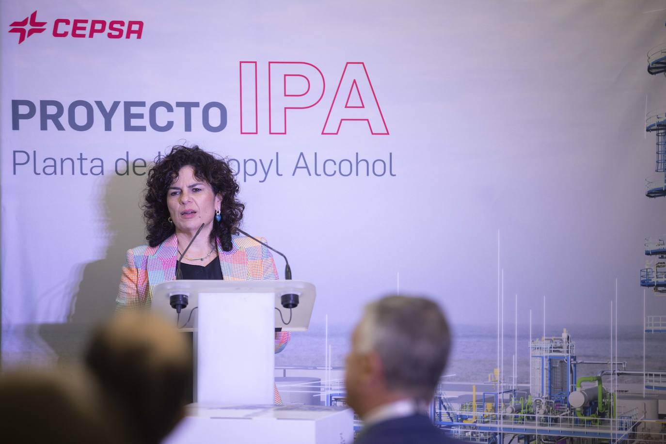 La presentación de la nueva planta de alcohol isopropílico de Cepsa, en imágenes